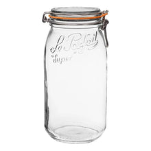 Load image into Gallery viewer, 3L Rounded French Glass Storage Jar W Airtight Rubber Seal