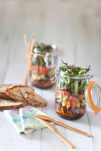 Load image into Gallery viewer, 1L Rounded French Glass Storage Jar W Airtight Rubber Seal
