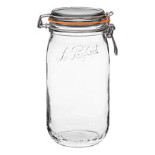 Load image into Gallery viewer, 1.5L Rounded French Glass Storage Jar W Airtight Rubber Seal
