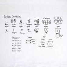 Load image into Gallery viewer, Kitchen Measurements Tea Towel | kitchen | flour sack | dish
