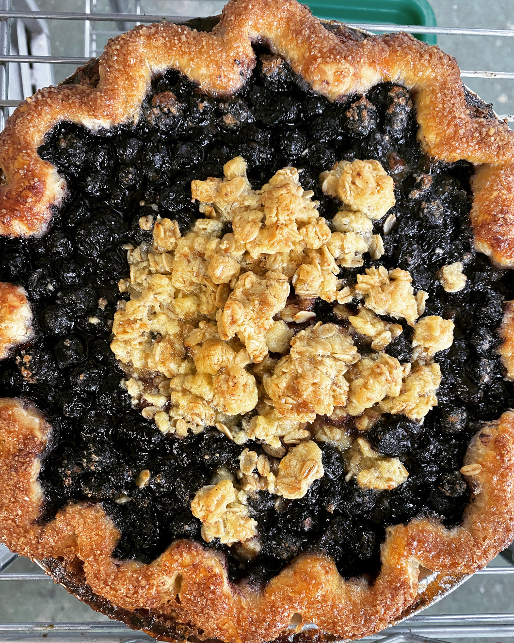 Blueberry Cardamom Crumb Pie - Thanksgiving 2023